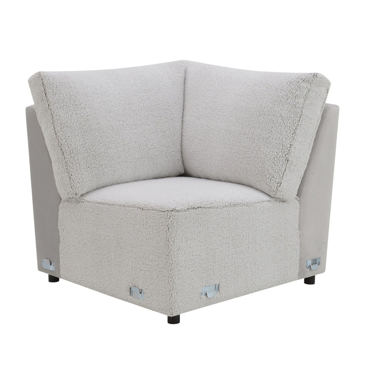 Modular Power Recliner Sectional with Cup Holders and Wireless Charging - Gray