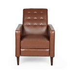 Mid-Century Modern Fabric Recliner Chair with Thick Cushions - Multiple Colors