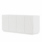 Buffet Cabinet with Storage - Modern 4-Door Sideboard