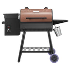 Wood Pellet Grill Smoker with Digital Controls - 456 Sq.In Cook Area
