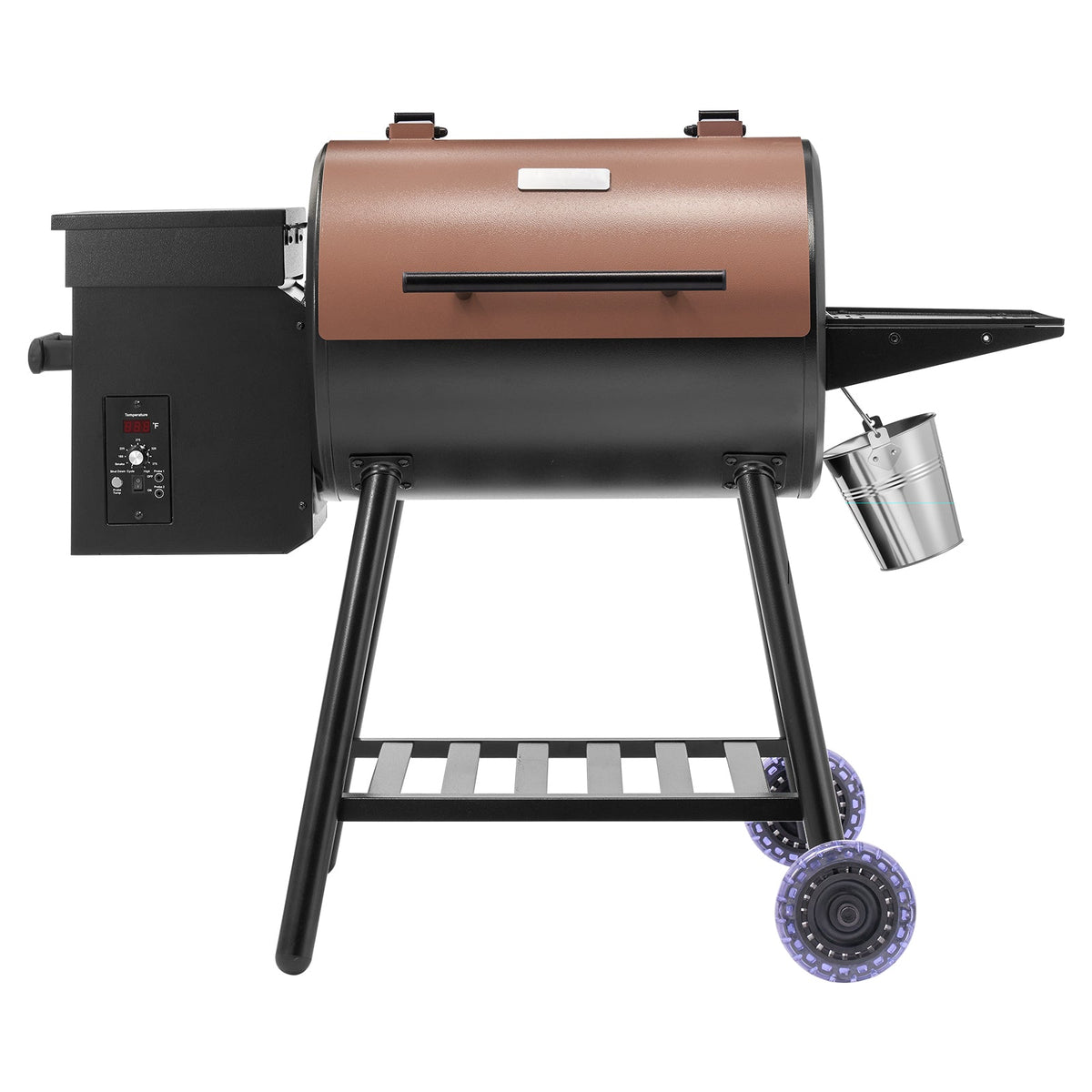 Wood Pellet Grill Smoker with Digital Controls - 456 Sq.In Cook Area