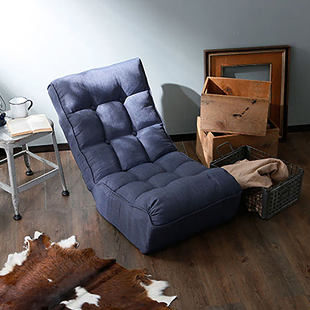 Reclining Japanese Chair with Adjustable Back - Fabric