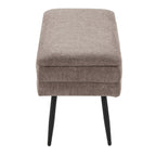 Contemporary Storage Bench with Removable Lid - Light Brown or Dark Brown