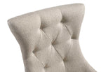 Two Tone Reclaimed Side Chair Set with Padded High-Back - Beige / Gray