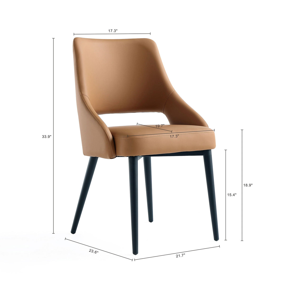 Tremont Dining Chair with Steel Frame - Multiple Colors