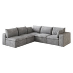 Cloud Sofa with Removable Cushion - Corduroy Fabric