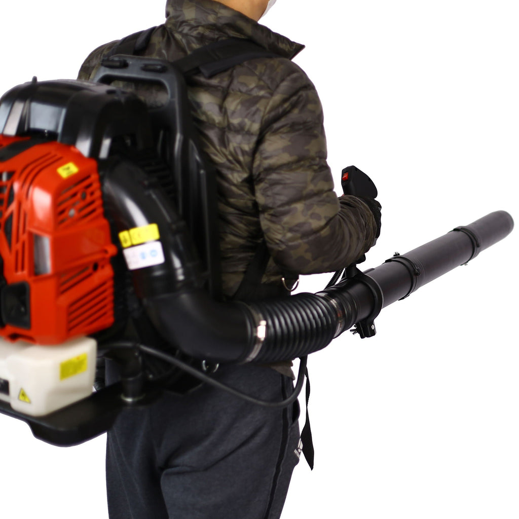 Powerful 76Cc 4-Stroke Gasoline Leaf Blower with EPA Compliance - Red