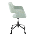Contemporary Adjustable Office Chair with Cushioned Seat - Multiple Colors