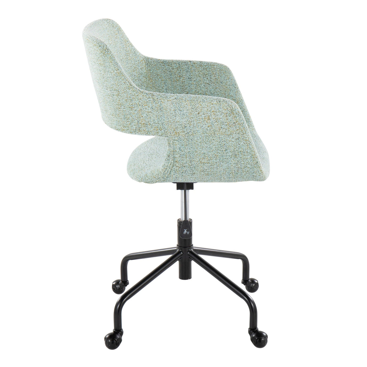 Contemporary Adjustable Office Chair with Cushioned Seat - Multiple Colors