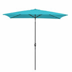 Rectangular Patio Umbrella with Crank Tilt - UV-Resistant Canopy