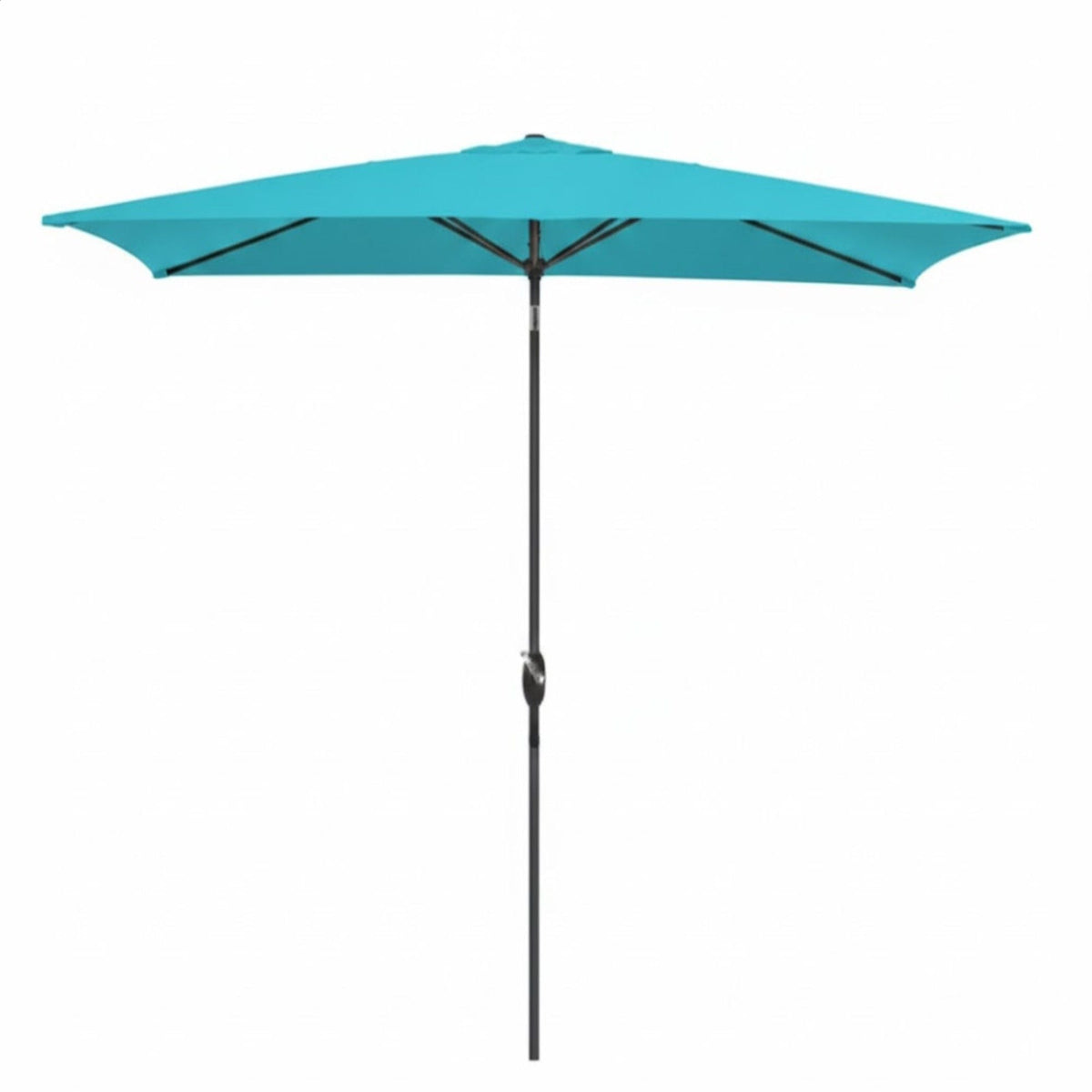 Rectangular Patio Umbrella with Crank Tilt - UV-Resistant Canopy