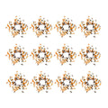 Fall Leaves Wreath Set - Orange Multi (Set of 12)