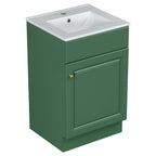 Bathroom Vanity with Sink and Adjustable Shelf - Multiple Colors
