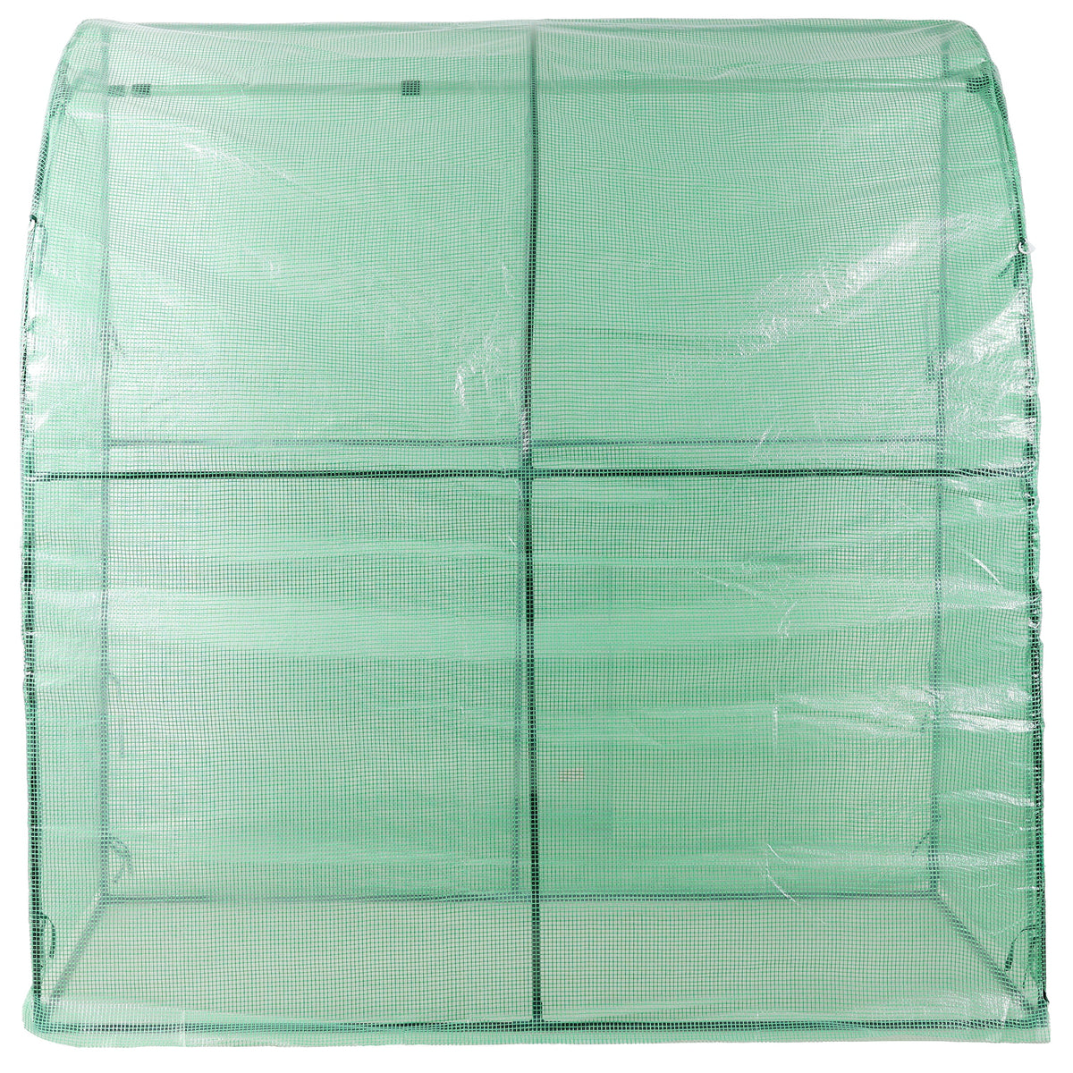 3 Tier Lean-To Portable Greenhouse with Wire Shelves - Green