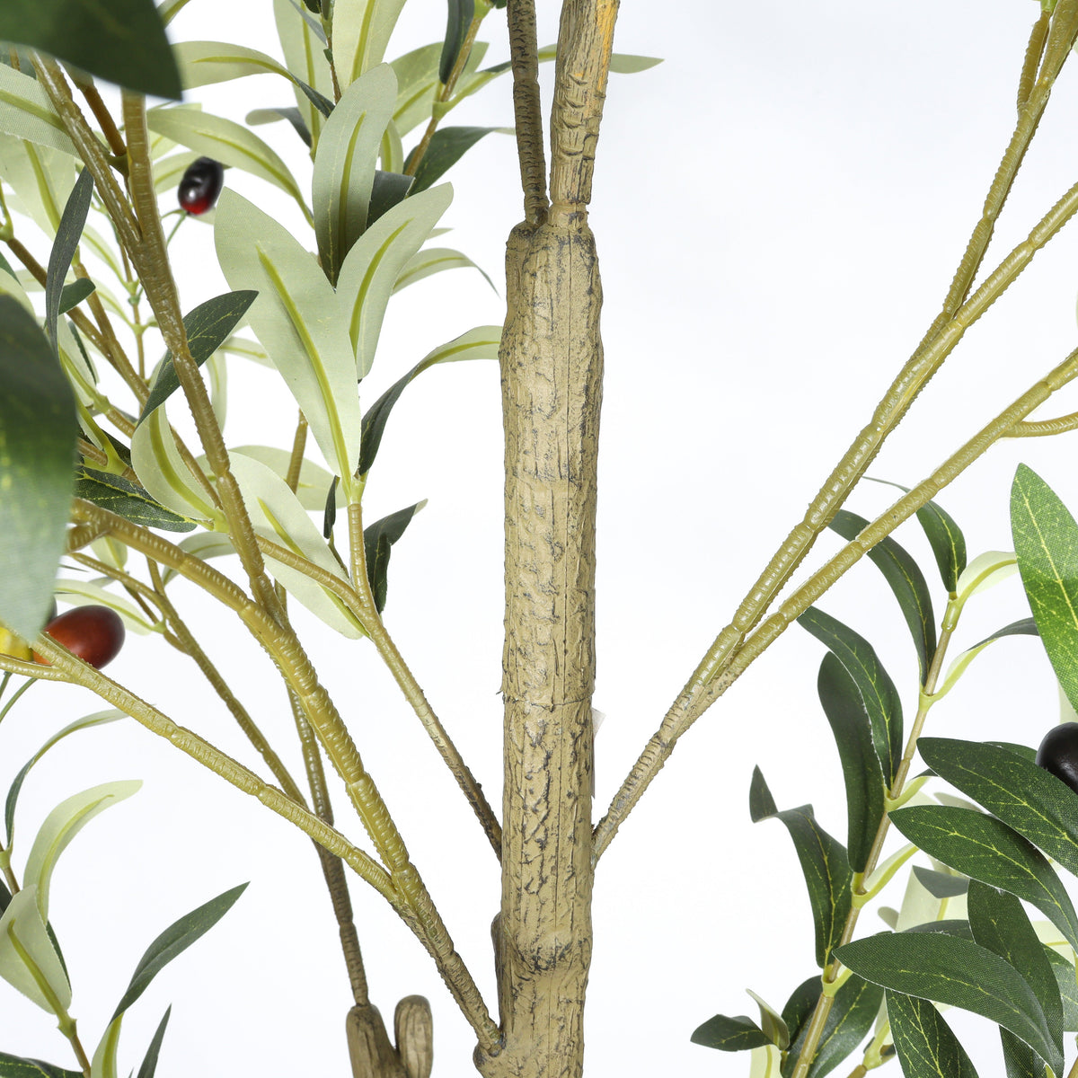 5' Artificial Olive Tree with Realistic Green Leaves - Green Leaves