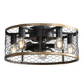 20" Industrial Caged Ceiling Fan with Remote Control
