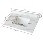 Elegant Vanity Top With Undermount Sink And Backsplash