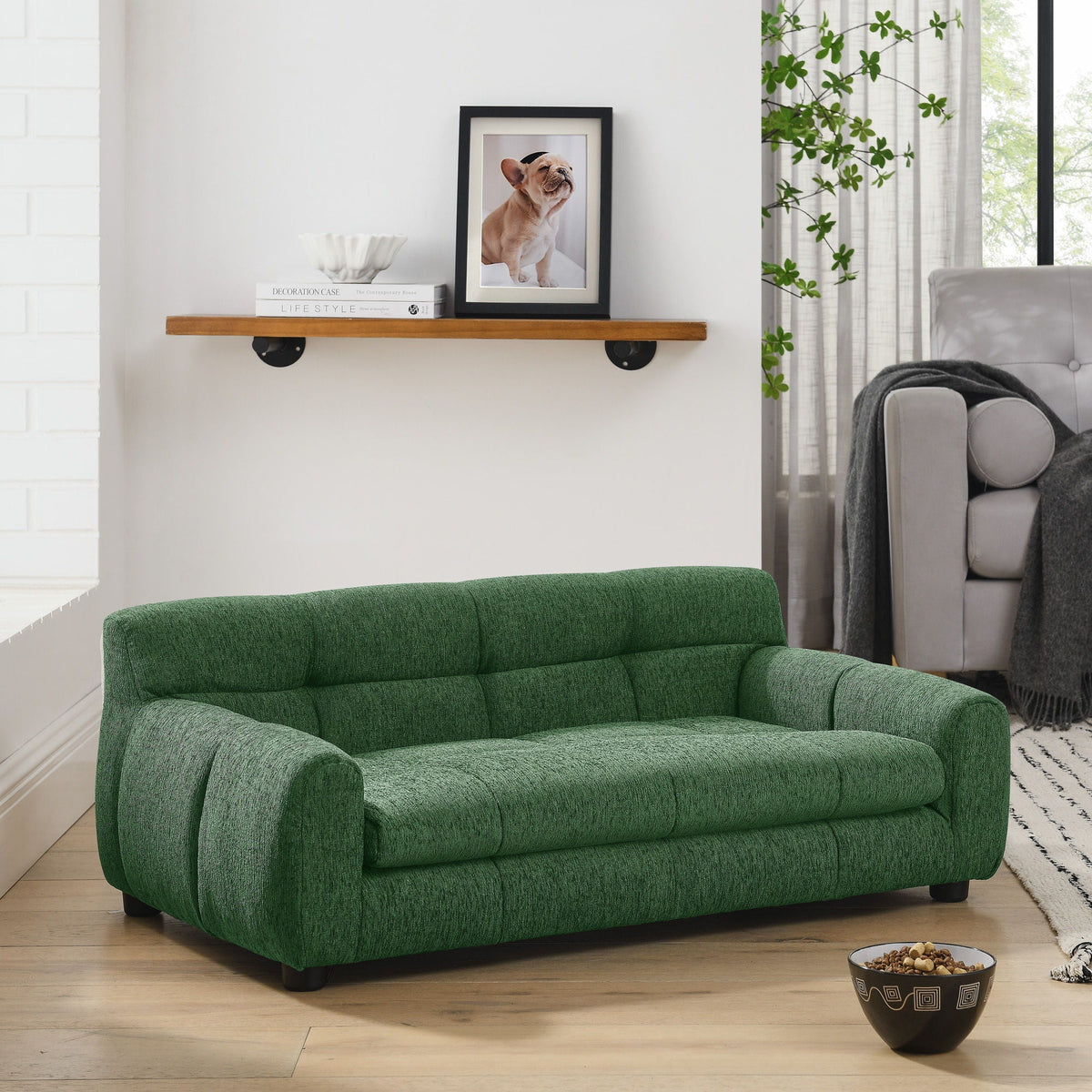 Modern Pet Sofa With Backrest And Armrests