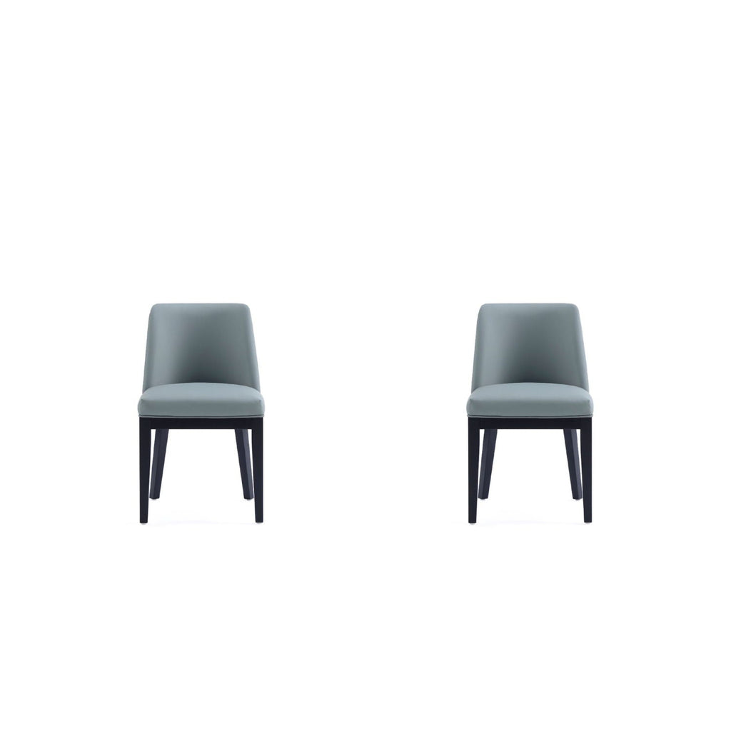 Upholstered Dining Chair Set with Solid Beech Frame - Dark Gray or Gray