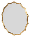 Round Sunburst Wall Mirror With Wall Decor