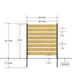 Outdoor Privacy Screen For Pool And Equipment Enclosures