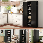 Kitchen Pantry Cabinet With 4 Adjustable Shelves
