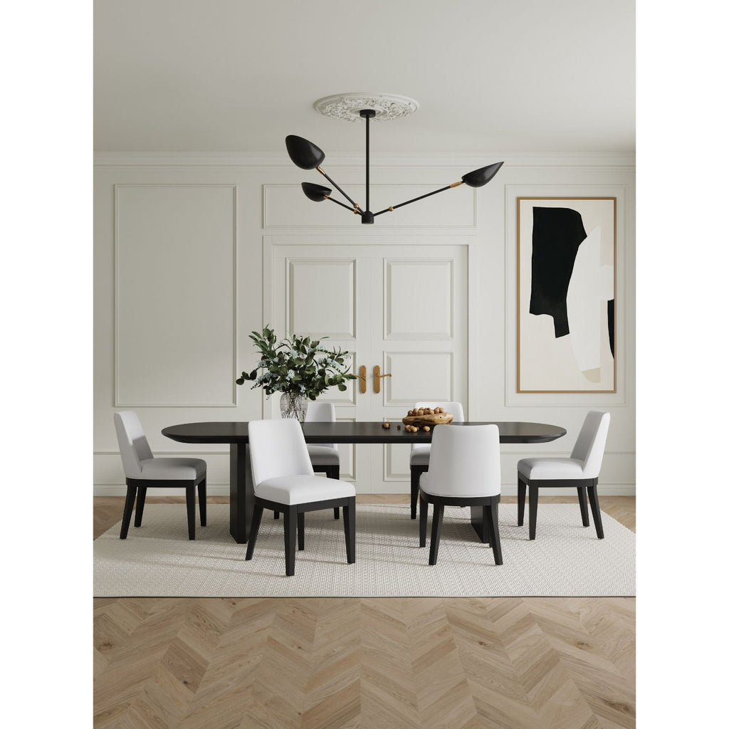 Upholstered Dining Chair Set with Solid Beech Wood Frame - Multiple Colors