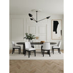 Upholstered Dining Chair Set with Solid Beech Wood Frame - Multiple Colors