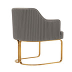 Modern Dining Chair with Solid Wood Frame - Dark Gray, Beige, or Black