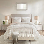 Twin/Twin XL Back Print Long Fur Comforter Mini Set