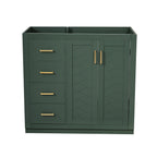 Retro Style Bathroom Vanity with Soft Closing Doors - Multiple Colors
