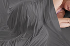 Grey Split Head Queen Sheet Set with Moisture-Wicking Dri-Tec Fabric