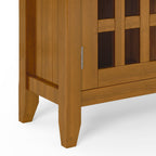 Storage Media Cabinet with Adjustable Shelves - Dark Brown, Light Brown, Dark Gray