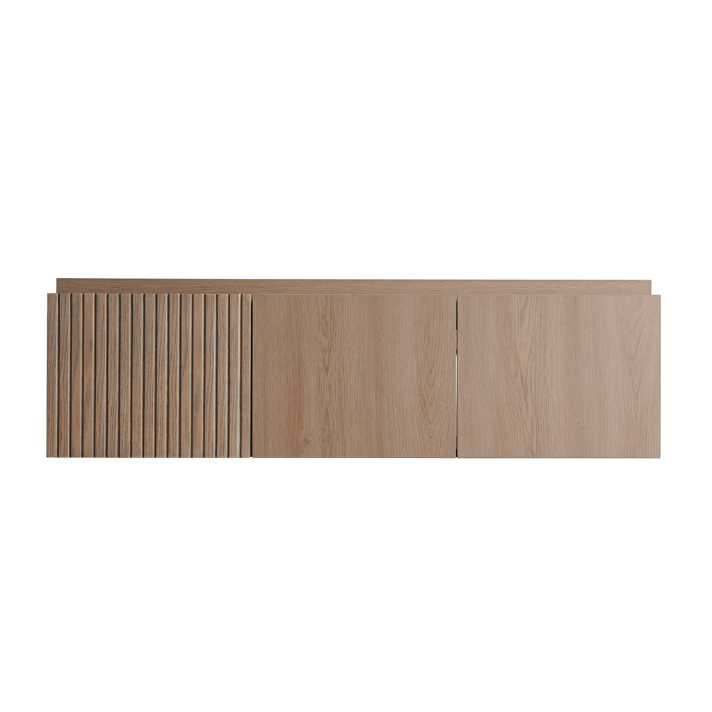 48" MURI Heidelberg Woodgrain Plywood Bathroom Vanity with Double Doors - Ancient Oak