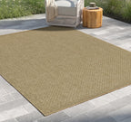 Jute Indoor/Outdoor Area Rug with Stain Resistance - Neutral