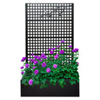 Metal Planter Box with Trellis