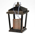 Black Lantern With LED Candle Set of 2 - Battery Operated