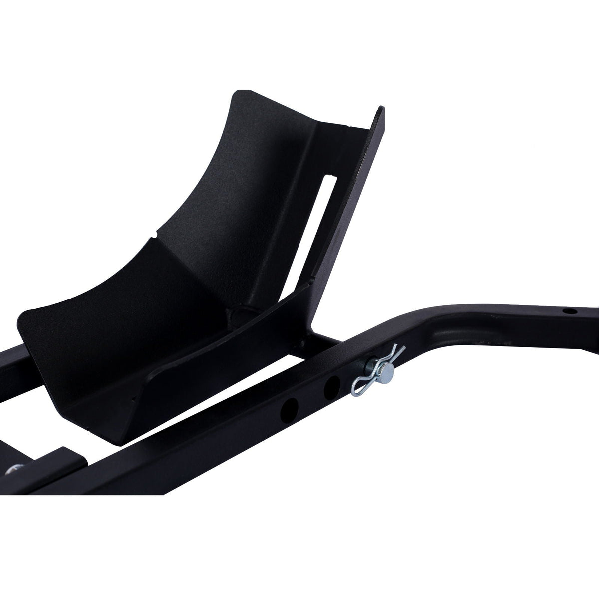 Heavy Duty Motorcycle Front Tire Chock with 1200 lb Capacity - Black