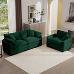 Oversized Deep-Seat Fabric Sofa & Chair Sets