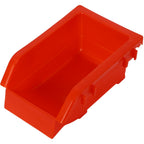 90 Parts Bin Shelving Storage Organizer with Locking Wheels - Black/Yellow