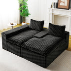 Convertible Modular Sectional Sofa with Twin Seat and Chaise - Multiple Colors