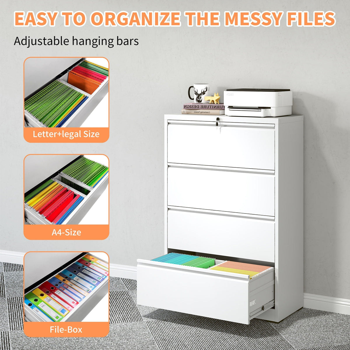 Lateral File Cabinet - Locking and Heavy Duty