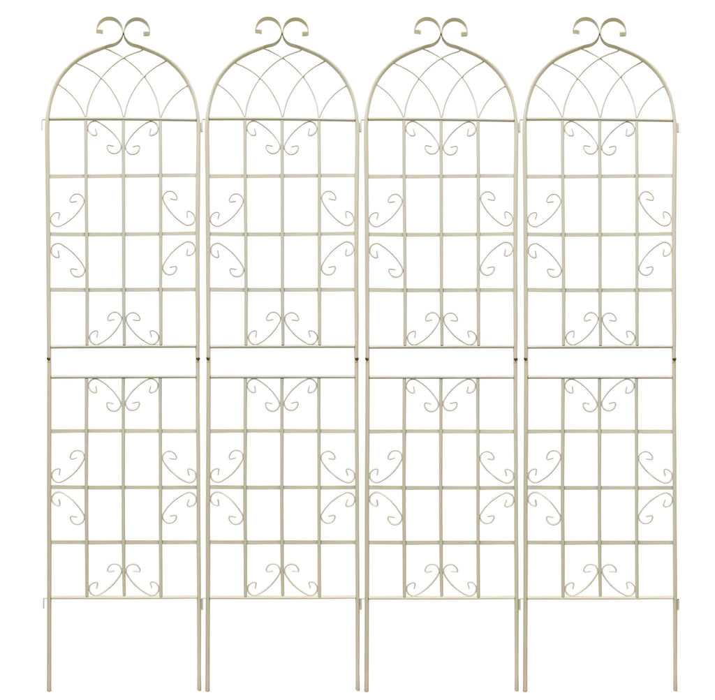 Metal Garden Rustproof Trellis for Climbing Plants – Outdoor Flower Support