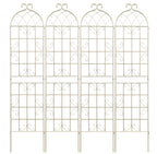 Metal Garden Rustproof Trellis for Climbing Plants – Outdoor Flower Support