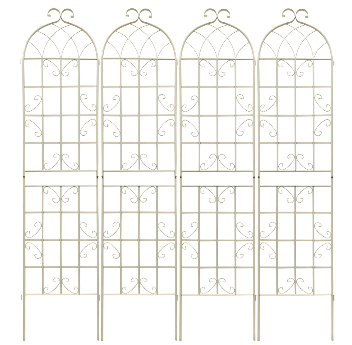 Metal Garden Rustproof Trellis for Climbing Plants – Outdoor Flower Support