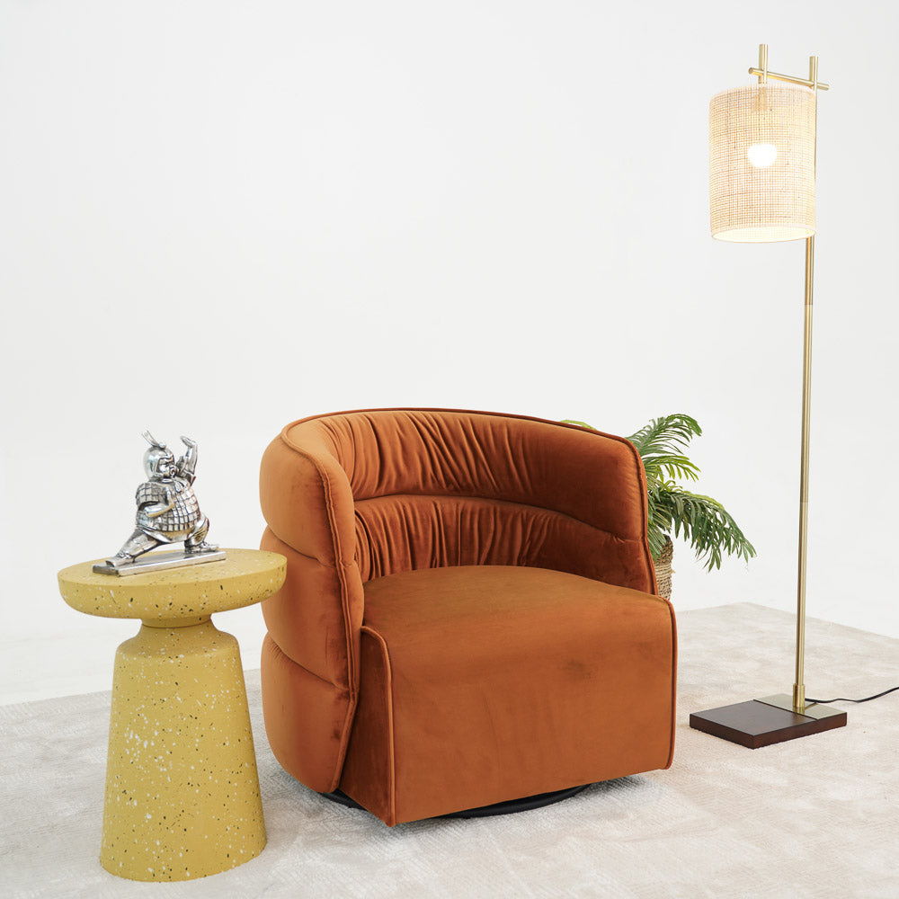 Walden Stylish Swivel Chair with Integrated Armrests - Multiple Colors