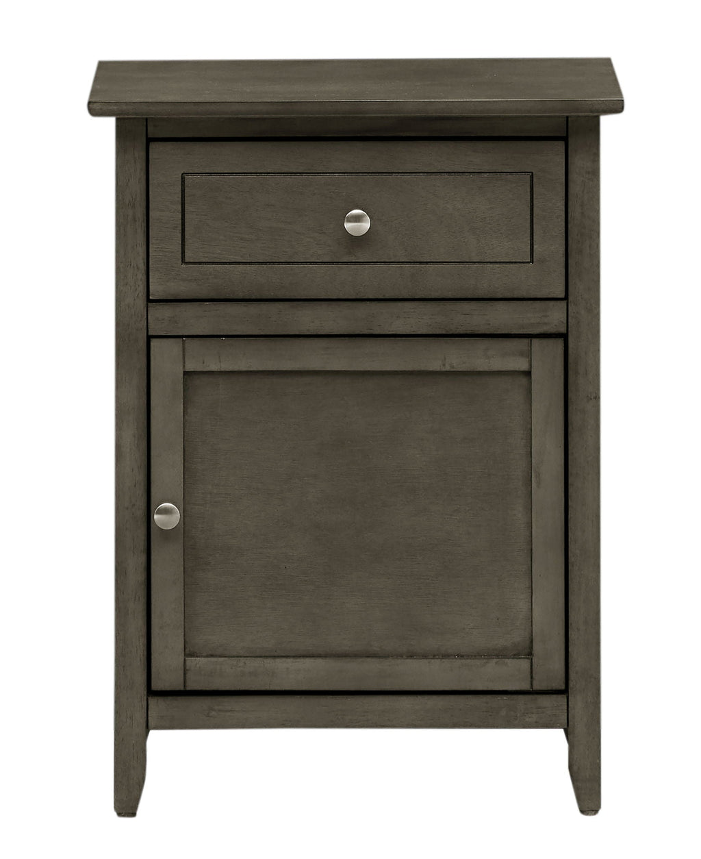 1 Drawer / 1 Door Nightstand with Durable Wood Construction - Multiple Colors