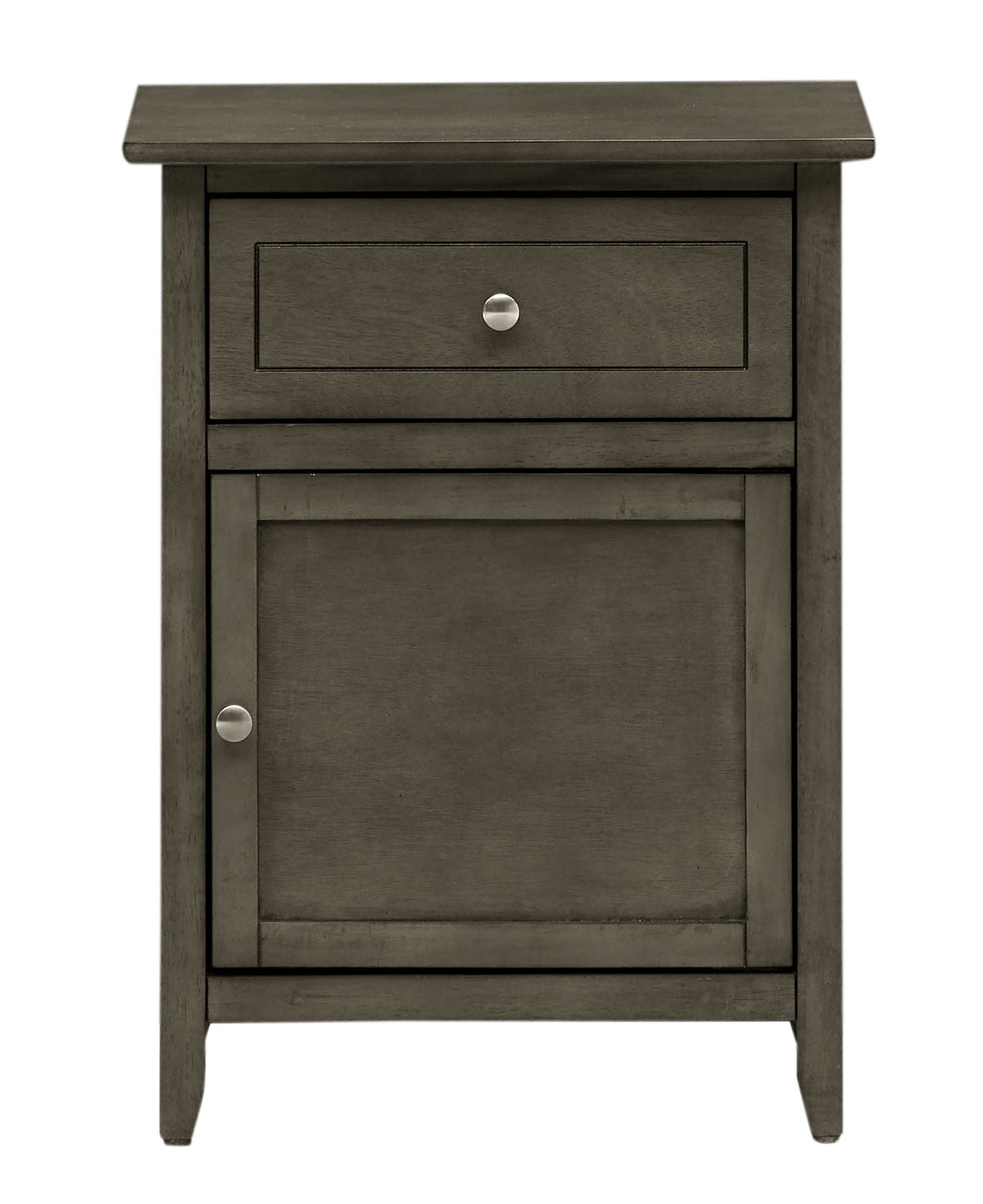 1 Drawer / 1 Door Nightstand with Durable Wood Construction - Multiple Colors
