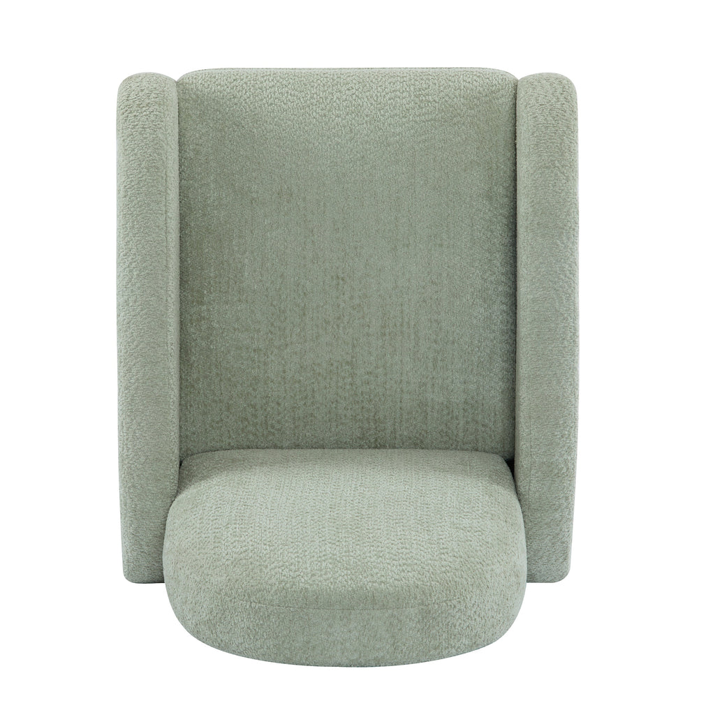 360 Swivel and Glider Recliner Chair with Solid Wood Base - Light