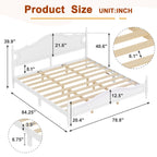 King Bed Frame with Headboard